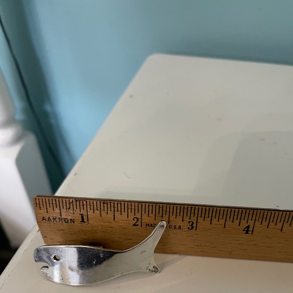 Sterling silver large whale cuff links - Picture 3 of 3